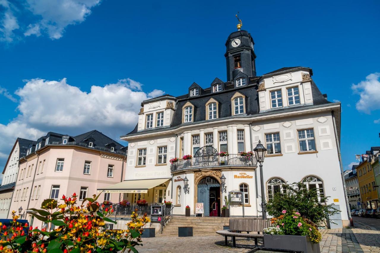 Hotel Ratskeller Schwarzenberg Шварценберг Экстерьер фото